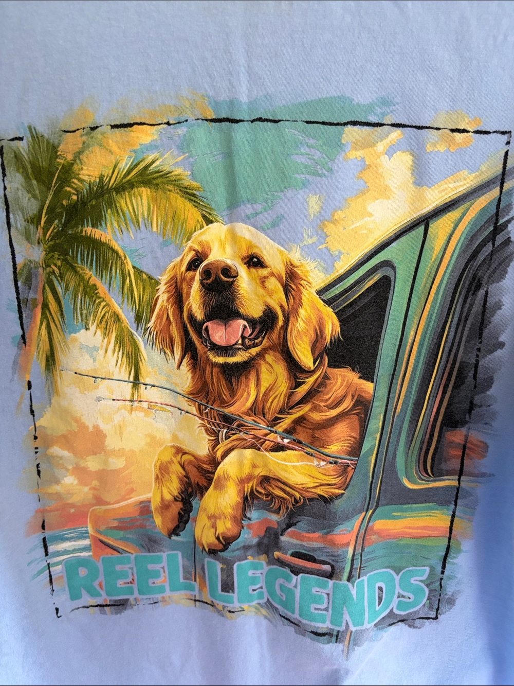 Reel Legends Blue T-Shirt, Med